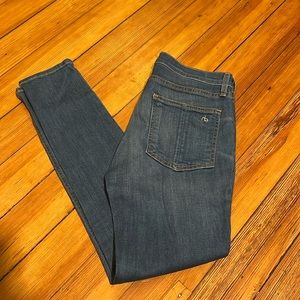 Rag & Bone High Rise Capri, Size 28, Finch